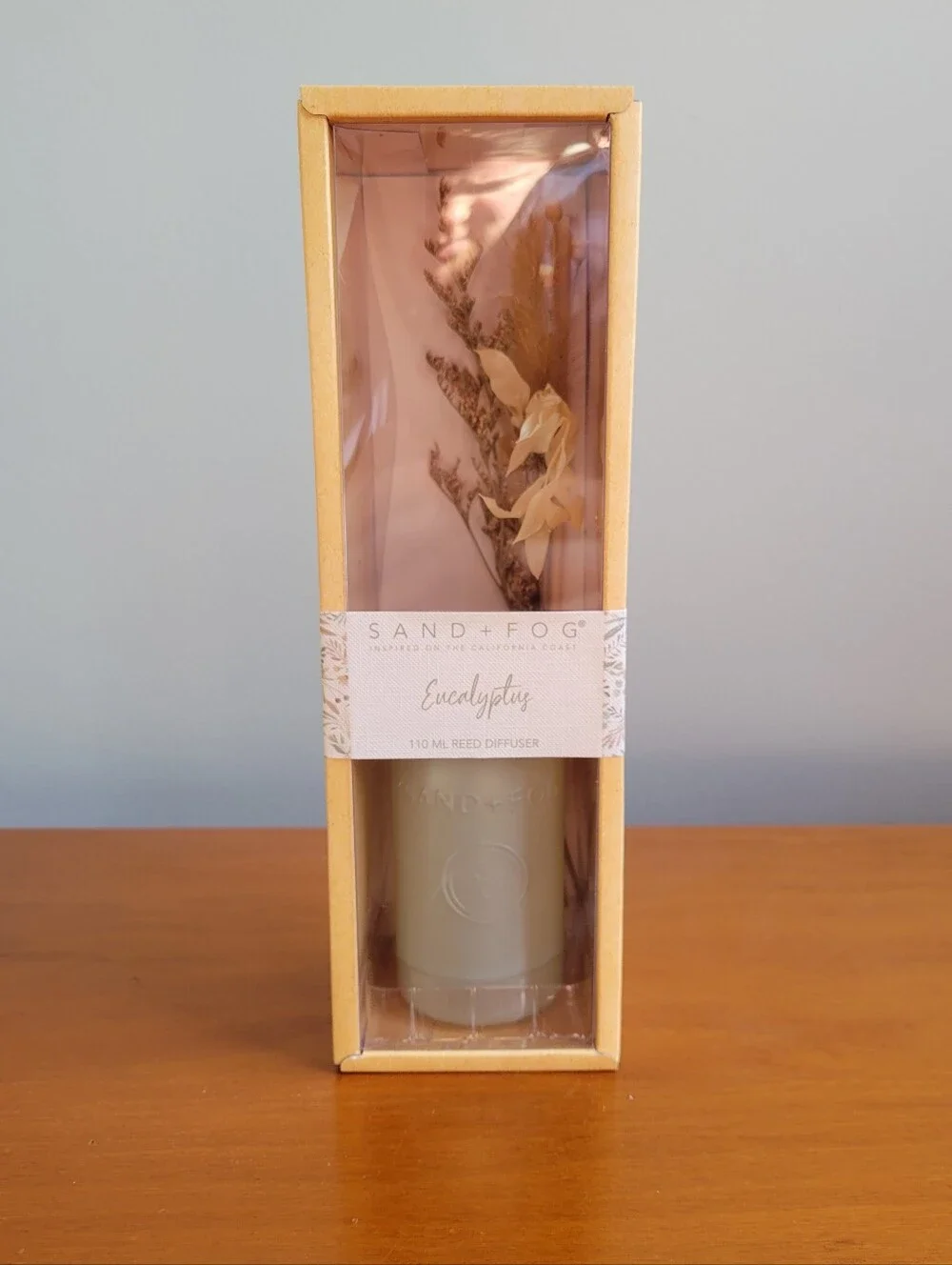 Sand + Fog Eucalyptus 110mL Reed Diffuser Dried Floral Gift Set NEW
